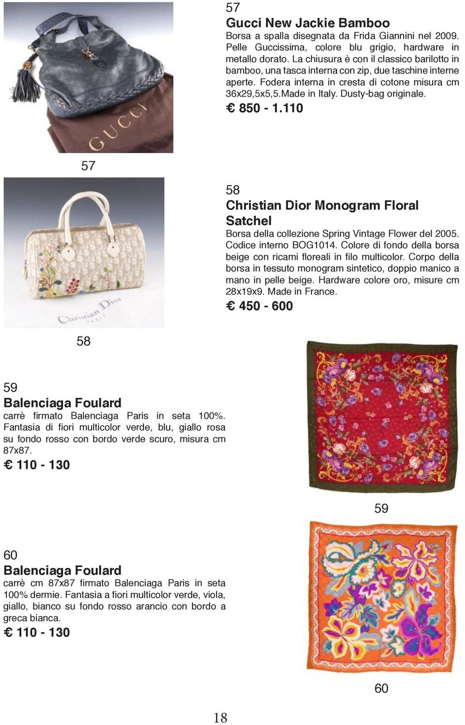 850-1.110 57 58 Christian Dior Monogram Floral Satchel Borsa della collezione Spring Vintage Flower del 2005. Codice interno BOG1014.