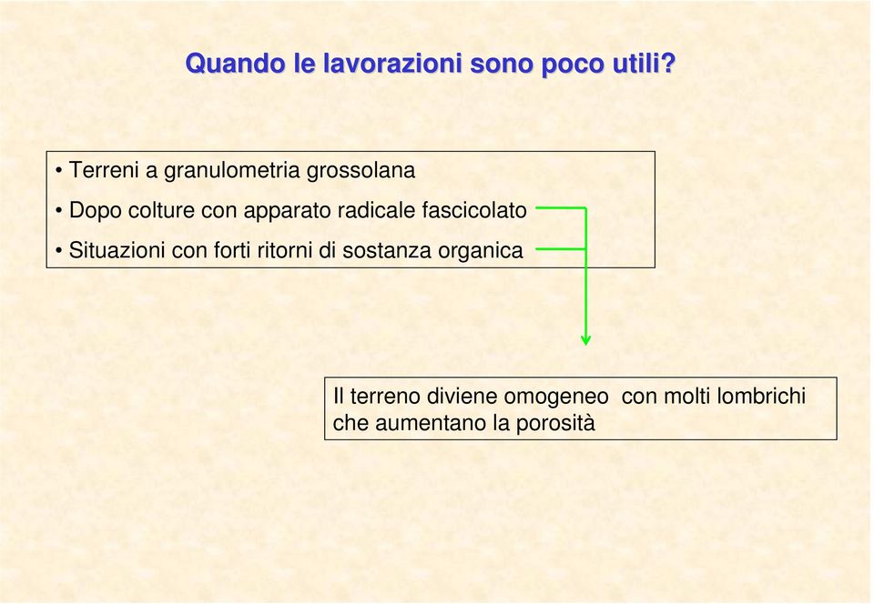 radicale fascicolato Situazioni con forti ritorni di