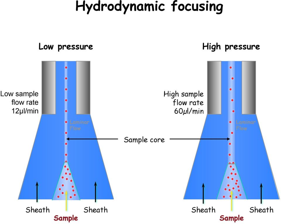 sample flow rate 60µl/min Laminar Flow Laminar