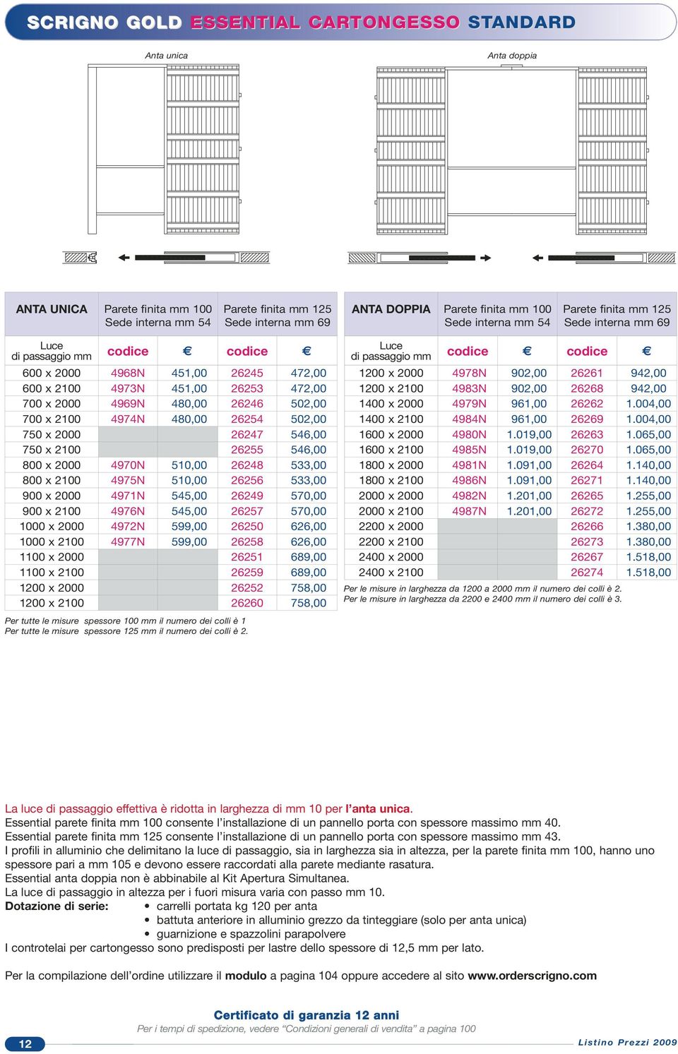 700 x 2100 4974N 480,00 26254 502,00 750 x 2000 26247 546,00 750 x 2100 26255 546,00 800 x 2000 4970N 510,00 26248 533,00 800 x 2100 4975N 510,00 26256 533,00 900 x 2000 4971N 545,00 26249 570,00 900