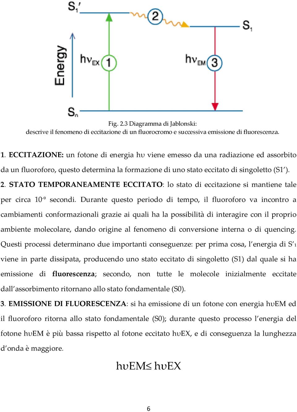 STATO TEMPORANEAMENTE ECCITATO: lo stato di eccitazione si mantiene tale per circa 10 9 secondi.