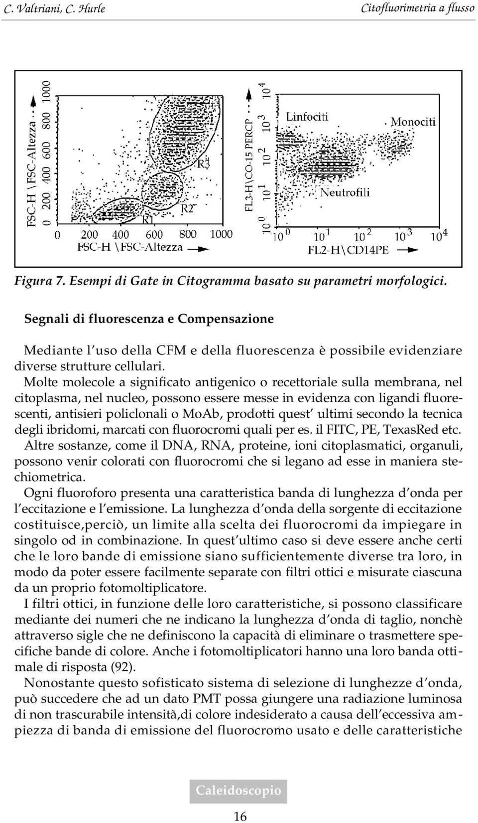 Molte molecole a significato antigenico o recettoriale sulla membrana, nel citoplasma, nel nucleo, possono essere messe in evidenza con ligandi fluorescenti, antisieri policlonali o MoAb, prodotti