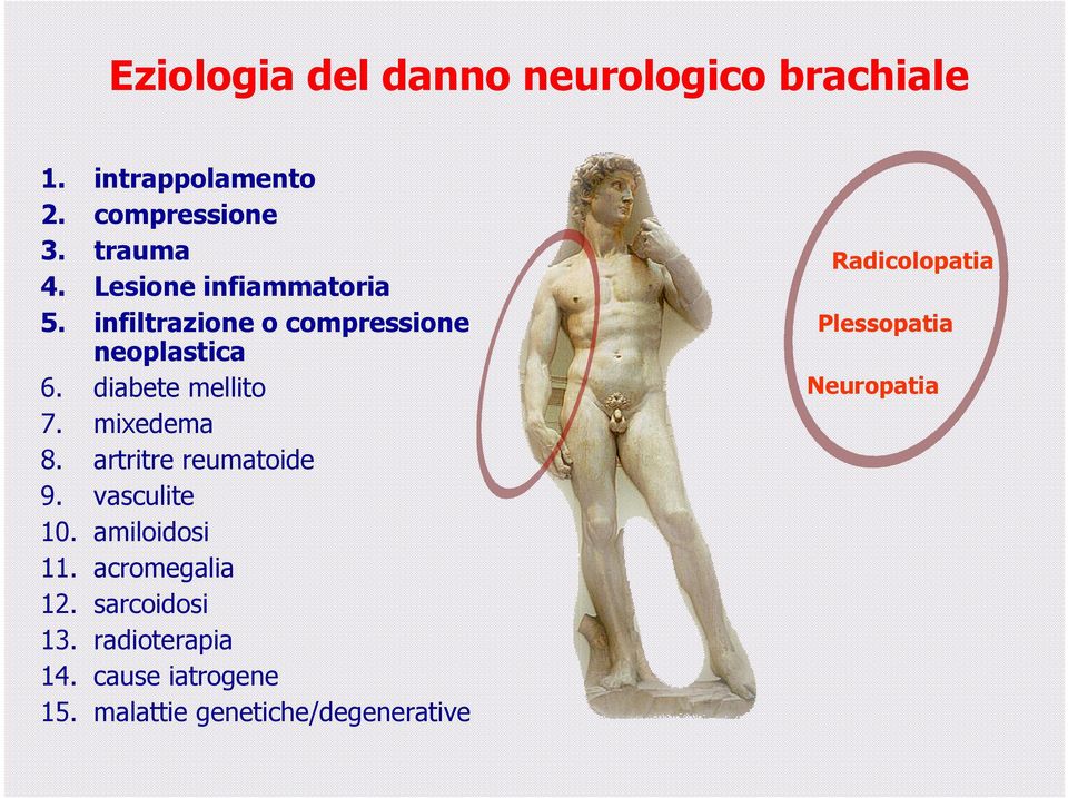 mixedema 8. artritre reumatoide 9. vasculite 10. amiloidosi 11. acromegalia 12. sarcoidosi 13.