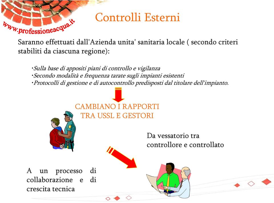 esistenti Protocolli di gestione e di autocontrollo predisposti dal titolare dell'impianto.