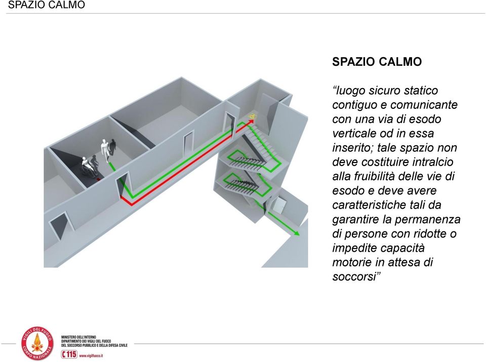 alla fruibilità delle vie di esodo e deve avere caratteristiche tali da garantire