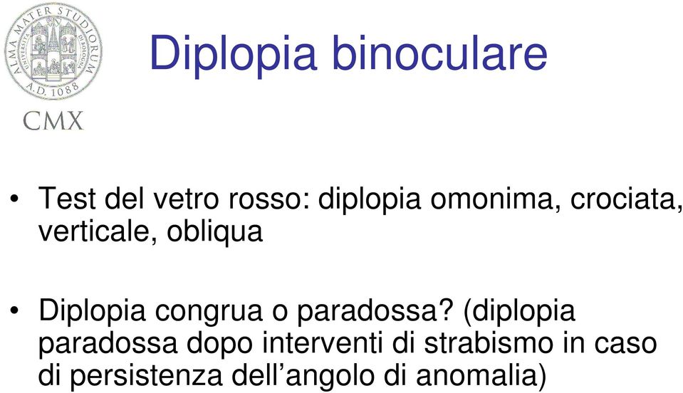 congrua o paradossa?