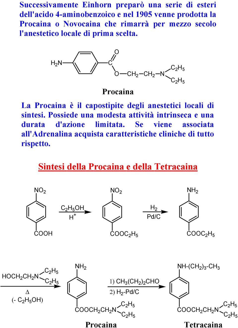 Possiede una modesta attività intrinseca e una durata d'azione limitata.