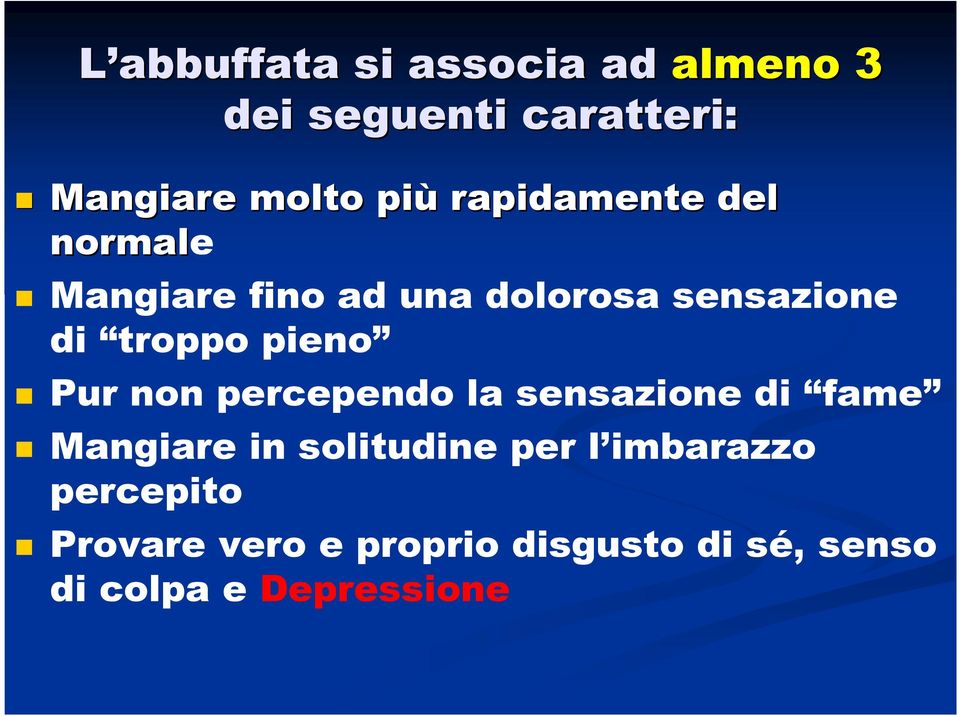 pieno Pur non percependo la sensazione di fame Mangiare in solitudine per l