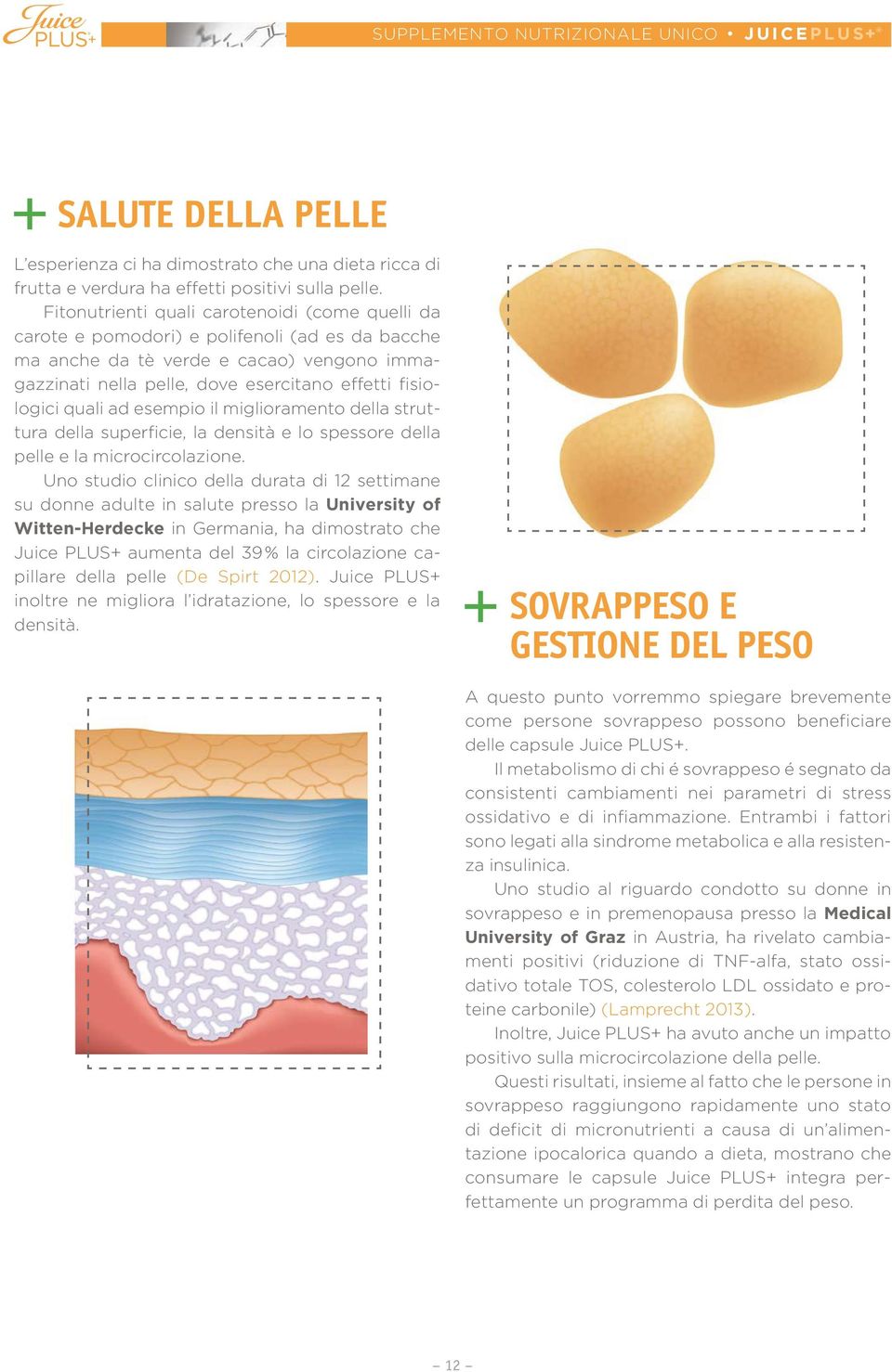 quali ad esempio il miglioramento della struttura della superficie, la densità e lo spessore della pelle e la microcircolazione.