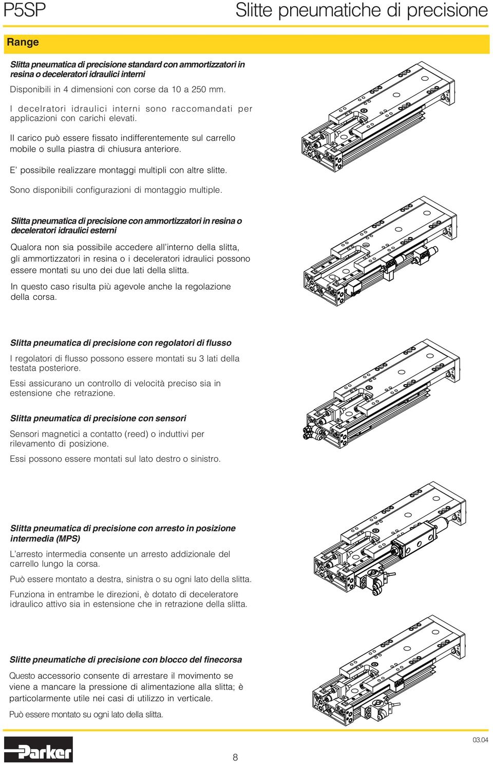 E possibile realizzare montaggi multipli con altre slitte. Sono disponibili configurazioni di montaggio multiple.