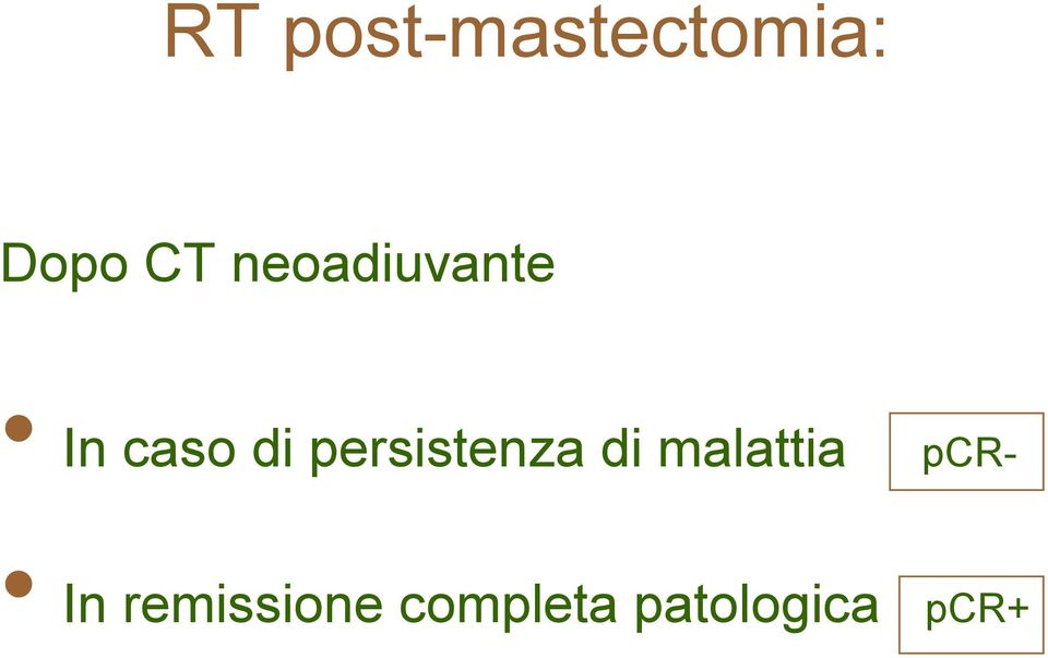 persistenza di malattia pcr-