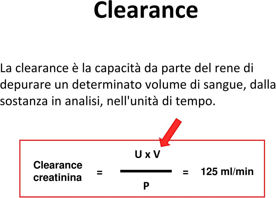 sangue, dalla sostanza in analisi, nell'unità