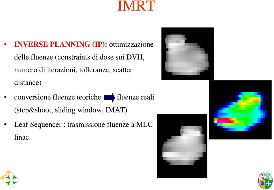 scatter distance) conversione fluenze teoriche fluenze reali