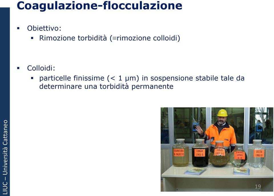 particelle finissime (< 1 μm) in sospensione