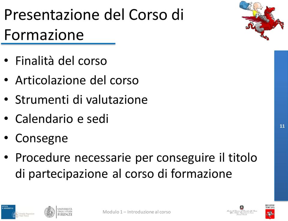 Calendario e sedi Consegne Procedure necessarie per