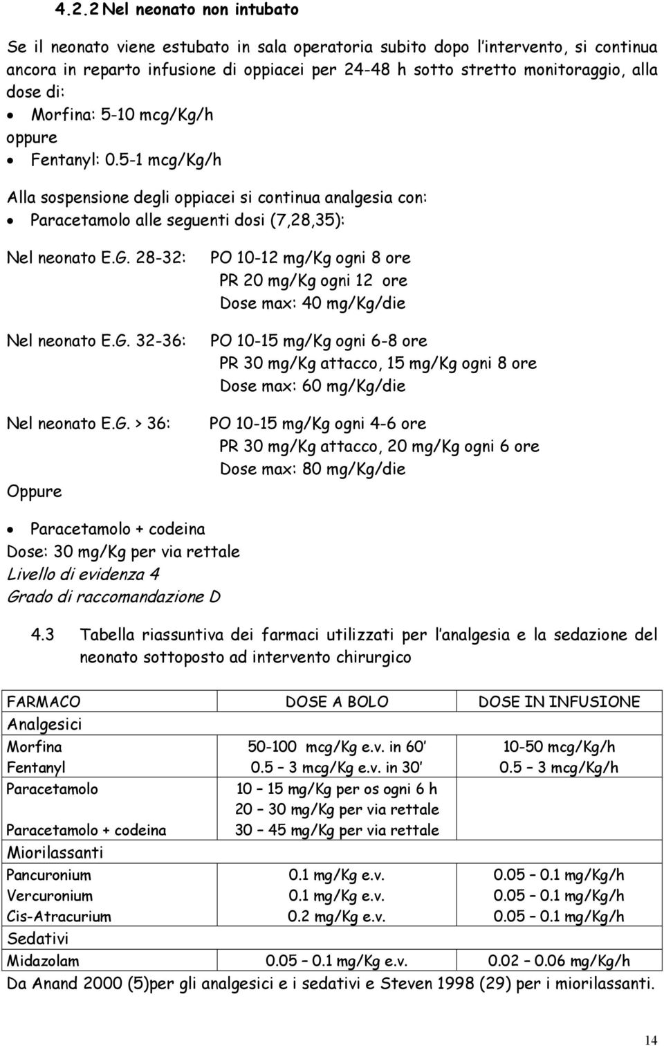 28-32: Nel neonato E.G.