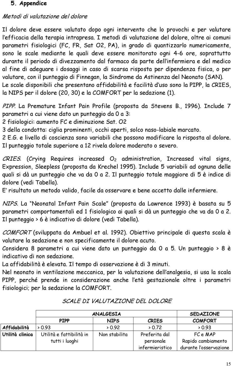 ore, soprattutto durante il periodo di divezzamento dal farmaco da parte dell infermiera e del medico al fine di adeguare i dosaggi in caso di scarsa risposta per dipendenza fisica, o per valutare,