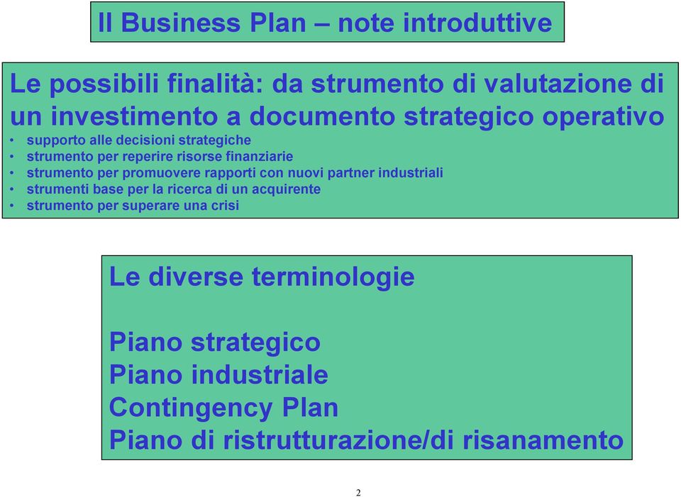 Business plan esempio pratico