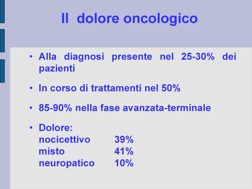 trattamenti nel 50% 85-90% nella fase