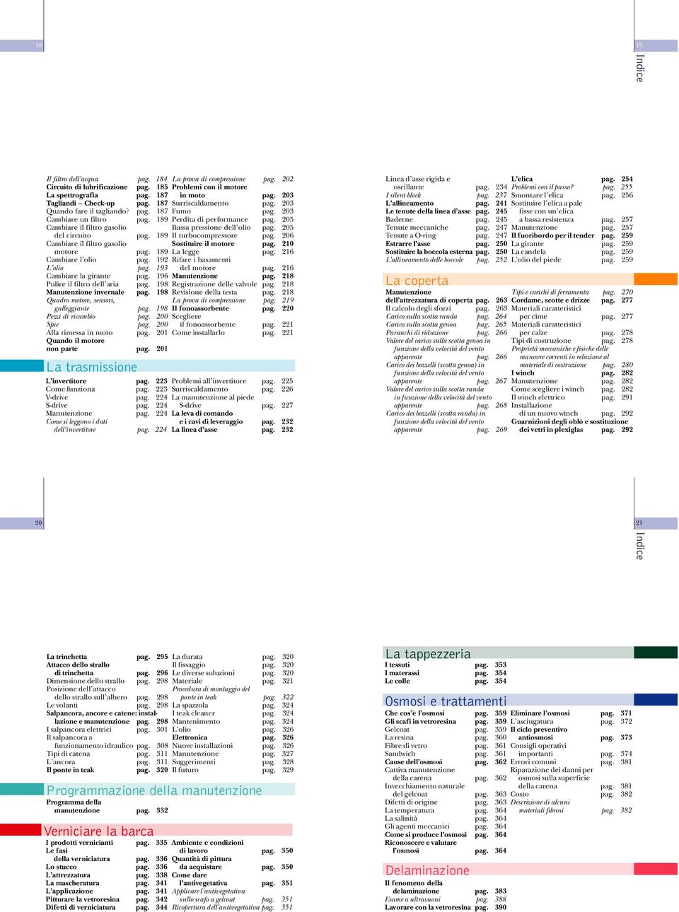 205 del circuito pag. 189 Il turbocompressore pag. 206 Cambiare il filtro gasolio Sostituire il motore pag. 210 motore pag. 189 La legge pag. 216 Cambiare l olio pag.