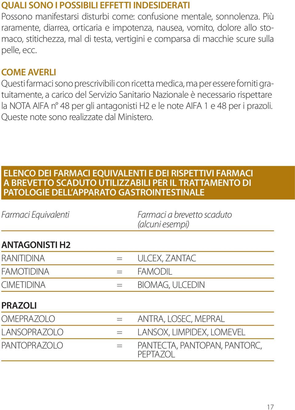 COME AVERLI Questi farmaci sono prescrivibili con ricetta medica, ma per essere forniti gratuitamente, a carico del Servizio Sanitario Nazionale è necessario rispettare la NOTA AIFA n 48 per gli