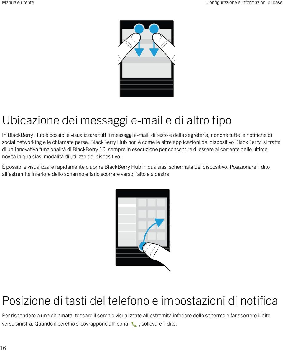 BlackBerry Hub non è come le altre applicazioni del dispositivo BlackBerry: si tratta di un'innovativa funzionalità di BlackBerry 10, sempre in esecuzione per consentire di essere al corrente delle