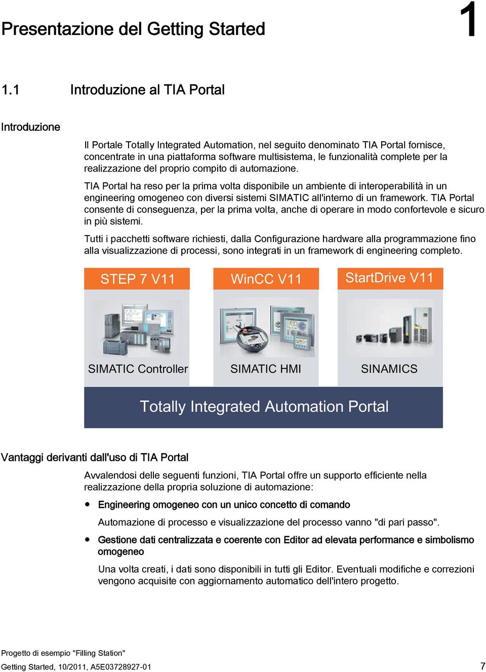 complete per la realizzazione del proprio compito di automazione.