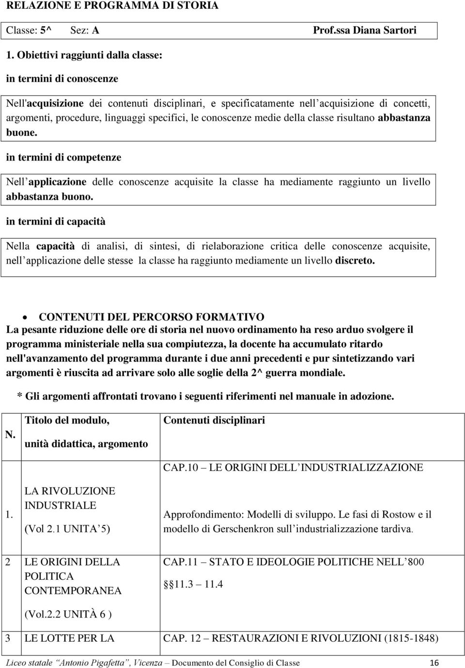 le conoscenze medie della classe risultano abbastanza buone. in termini di competenze Nell applicazione delle conoscenze acquisite la classe ha mediamente raggiunto un livello abbastanza buono.