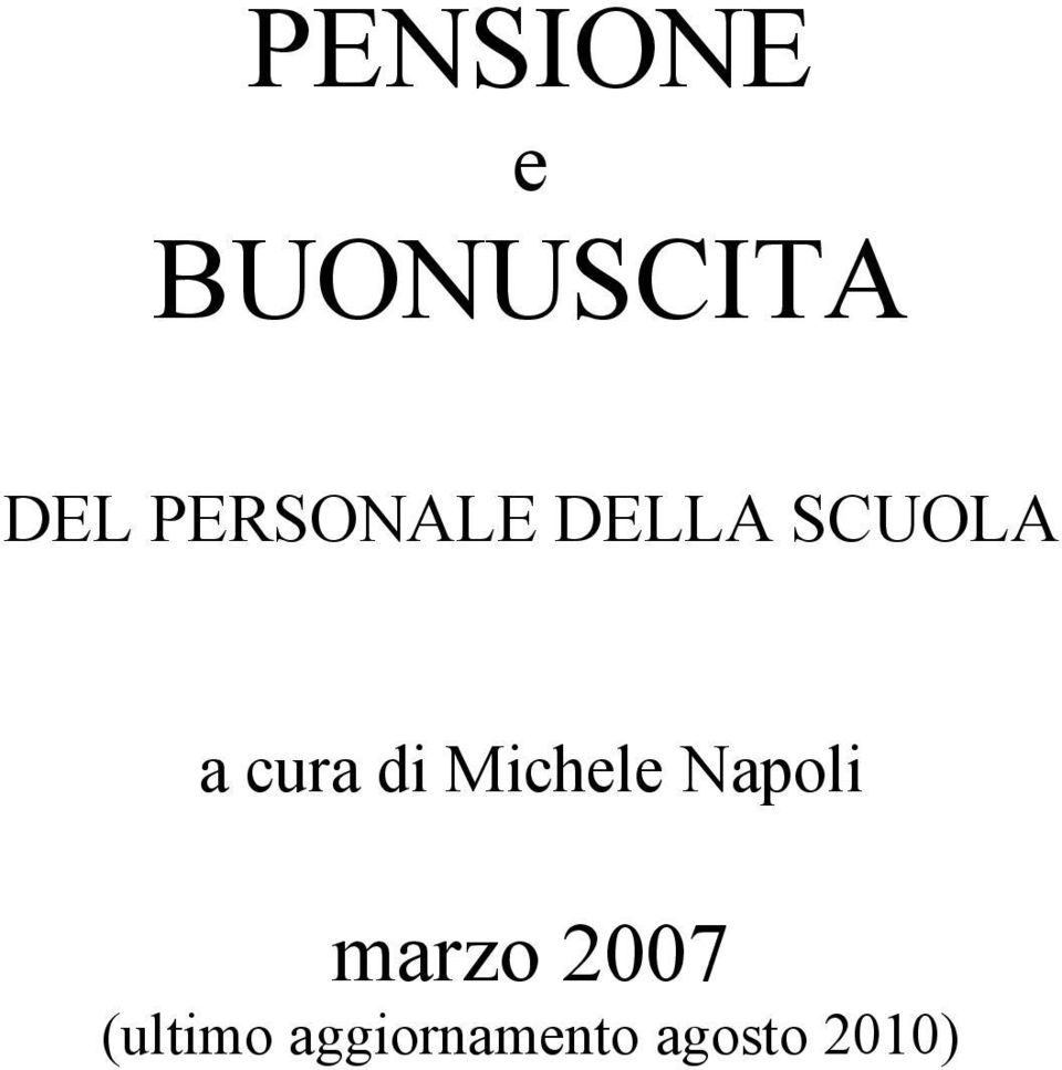 di Michele Napoli marzo 2007