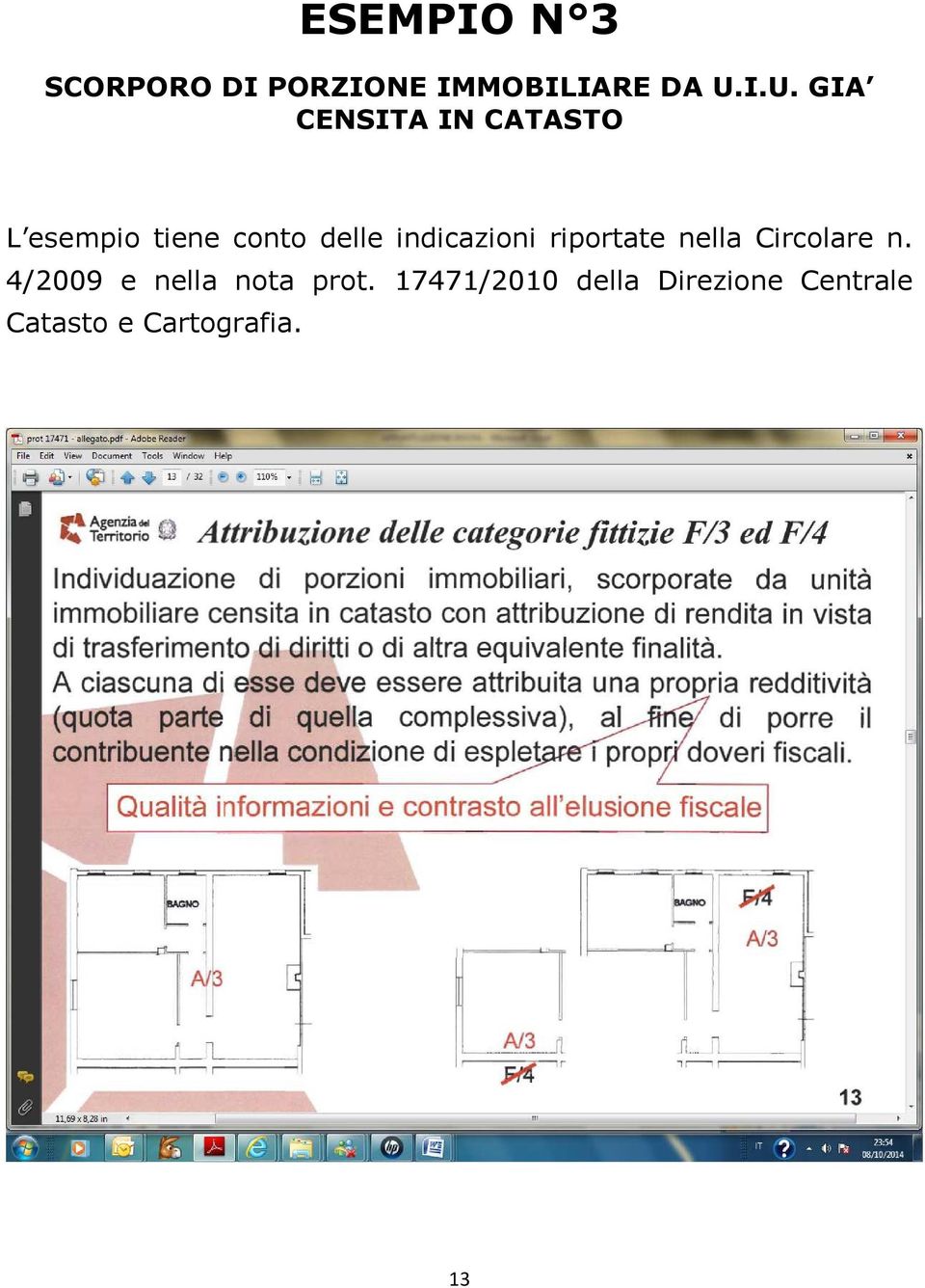 indicazioni riportate nella Circolare n.