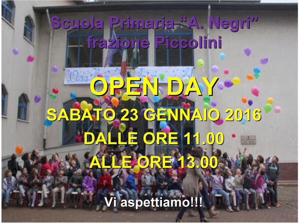 DAY SABATO 23 GENNAIO 2016