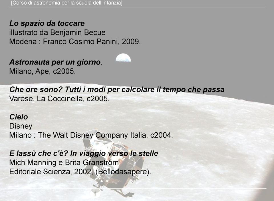 Tutti i modi per calcolare il tempo che passa Varese, La Coccinella, c2005.