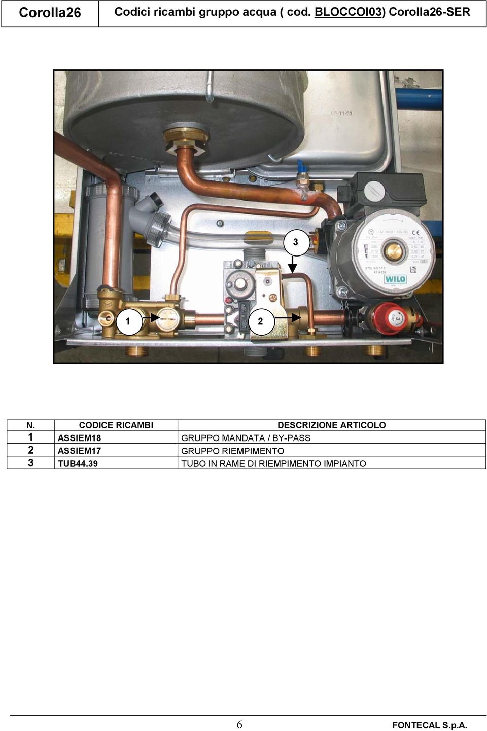 BY-PASS ASSIEM7 GRUPPO RIEMPIMENTO TUB44.