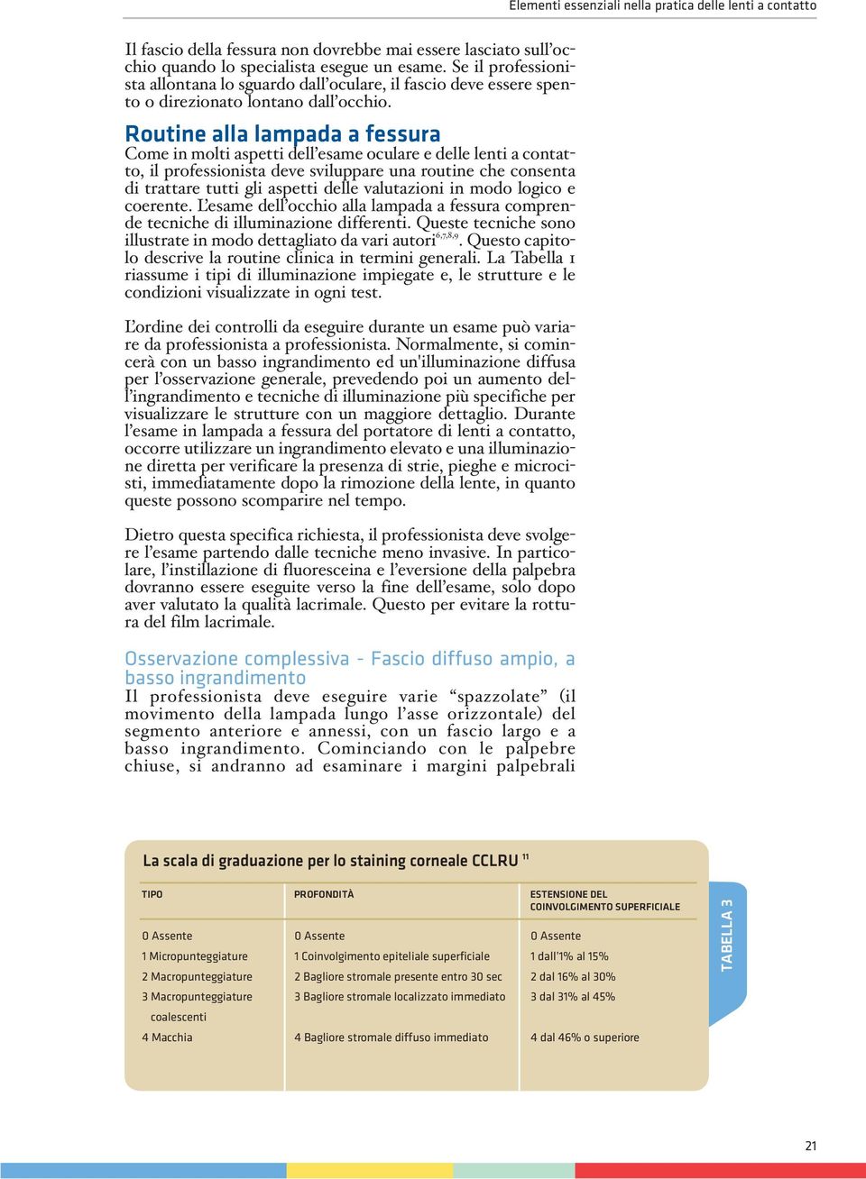 Routine alla lampada a fessura Come in molti aspetti dell esame oculare e delle lenti a contatto, il professionista deve sviluppare una routine che consenta di trattare tutti gli aspetti delle