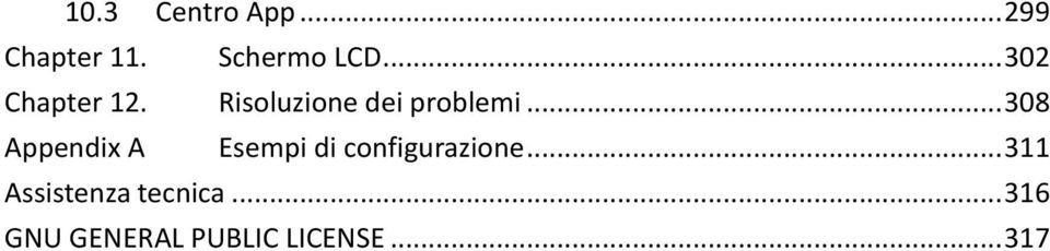 .. 308 Appendix A Esempi di configurazione.