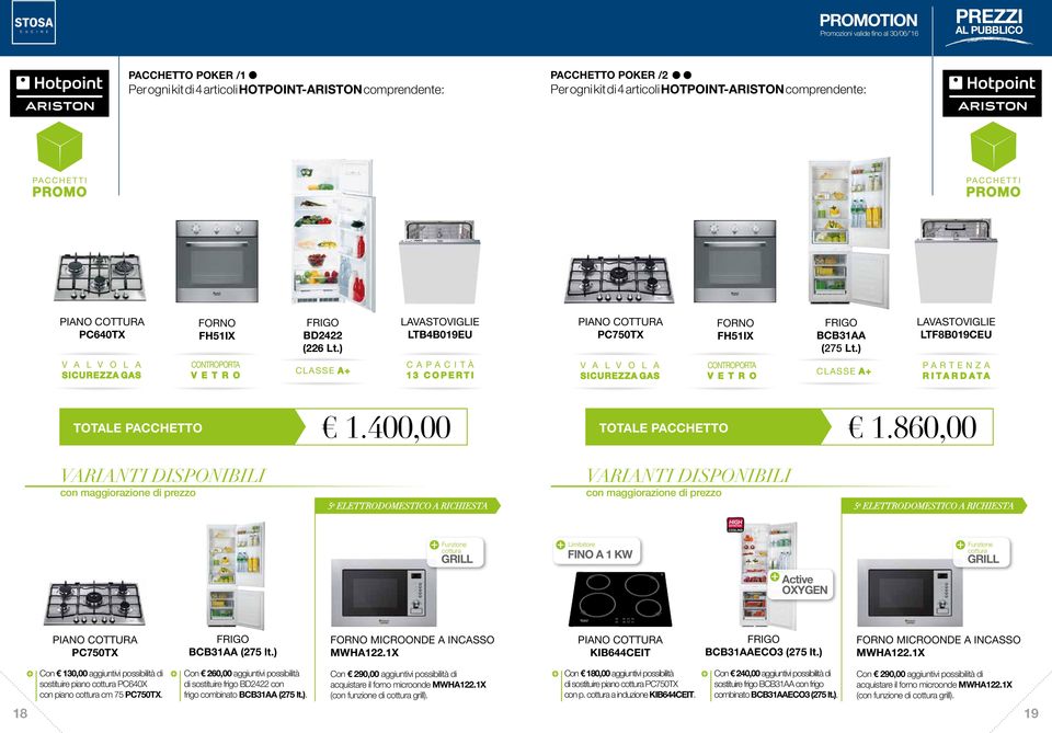 400,00 1.860,00 Funzione cottura GRILL Limitatore FINO A 1 KW Funzione cottura GRILL Active OXYGEN PC750TX BCB31AA (275 lt.) MICROONDE A INCASSO MWHA122.1X KIB644CEIT BCB31AAECO3 (275 lt.