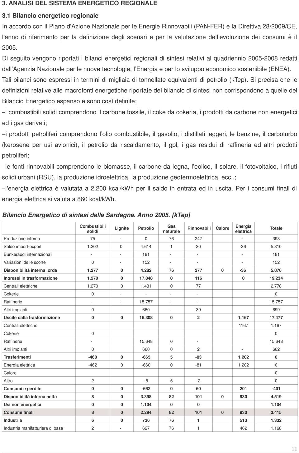 la valutazione dell evoluzione dei consumi è il 2005.