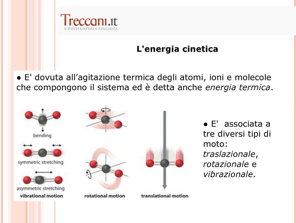 ed è detta anche energia termica.