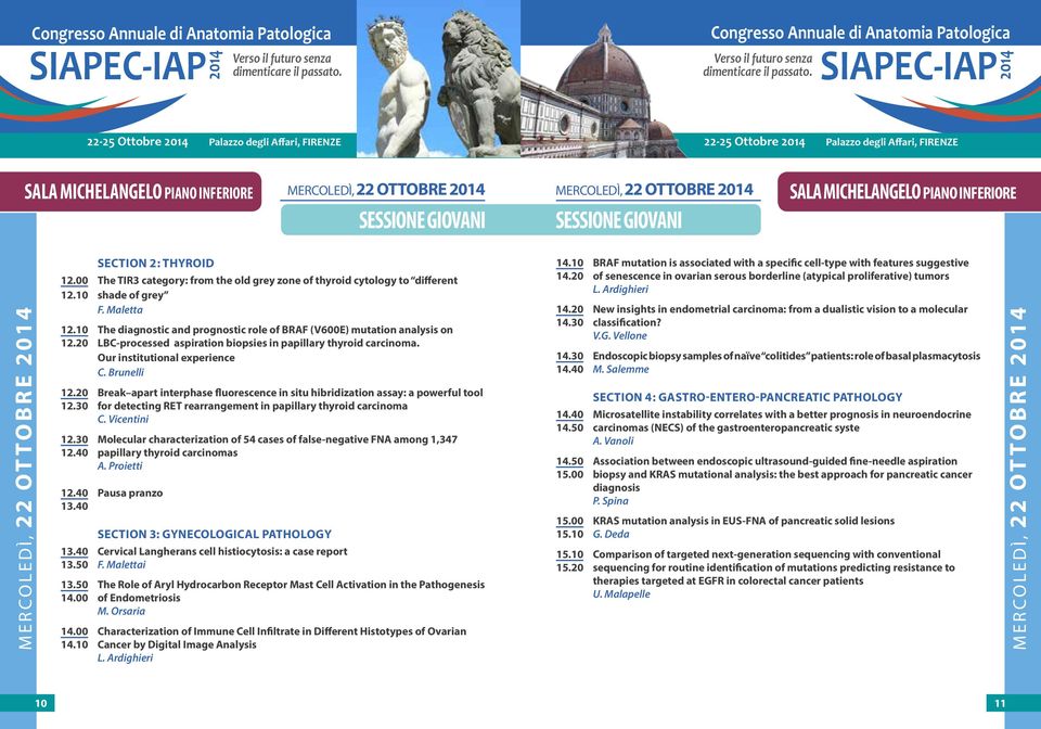 10 The diagnostic and prognostic role of BRAF (V600E) mutation analysis on 12.20 LBC-processed aspiration biopsies in papillary thyroid carcinoma. Our institutional experience C. Brunelli 12.