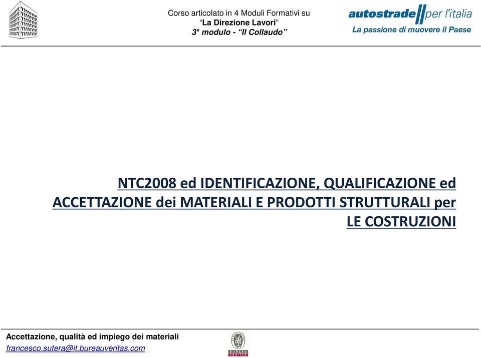 STRUTTURALI per LE COSTRUZIONI -