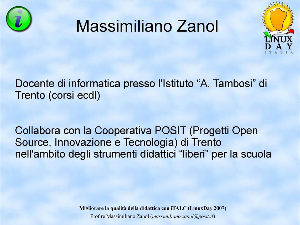 POSIT (Progetti Open Source, Innovazione e Tecnologia) di