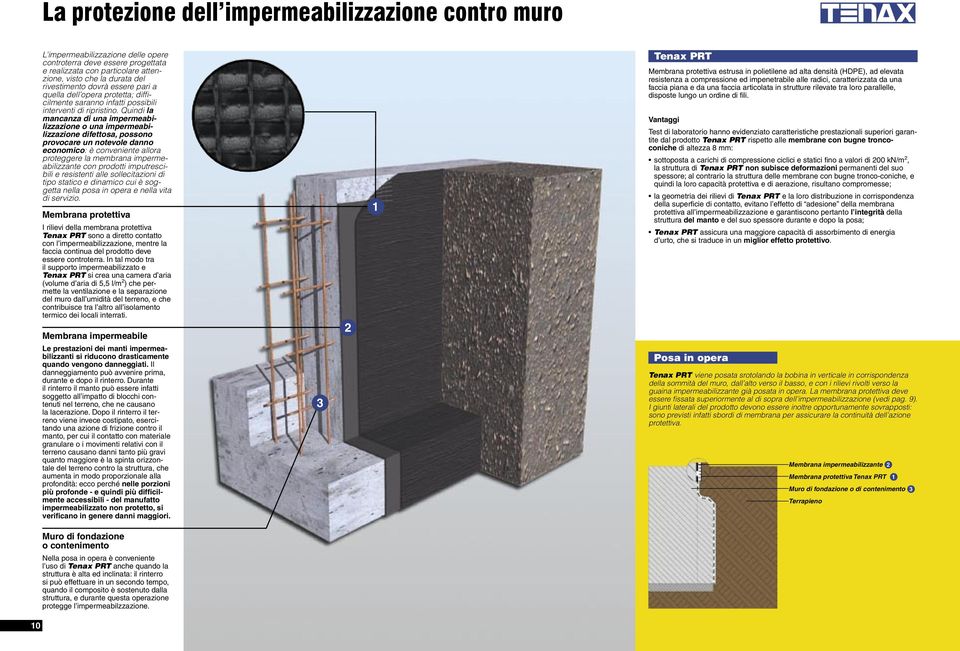 Quindi la mancanza di una impermeabilizzazione o una impermeabilizzazione difettosa, possono provocare un notevole danno economico: è conveniente allora proteggere la membrana impermeabilizzante con