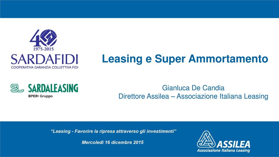 Italiana Leasing Leasing - Favorire la
