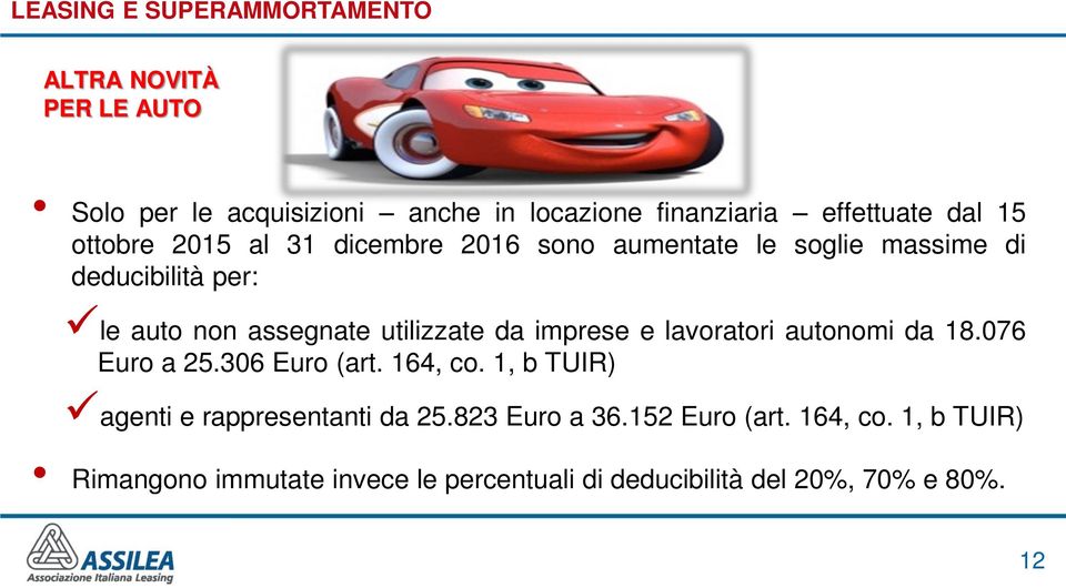 lavoratori autonomi da 18.076 Euro a 25.306 Euro (art. 164, co. 1, b TUIR) agenti e rappresentanti da 25.