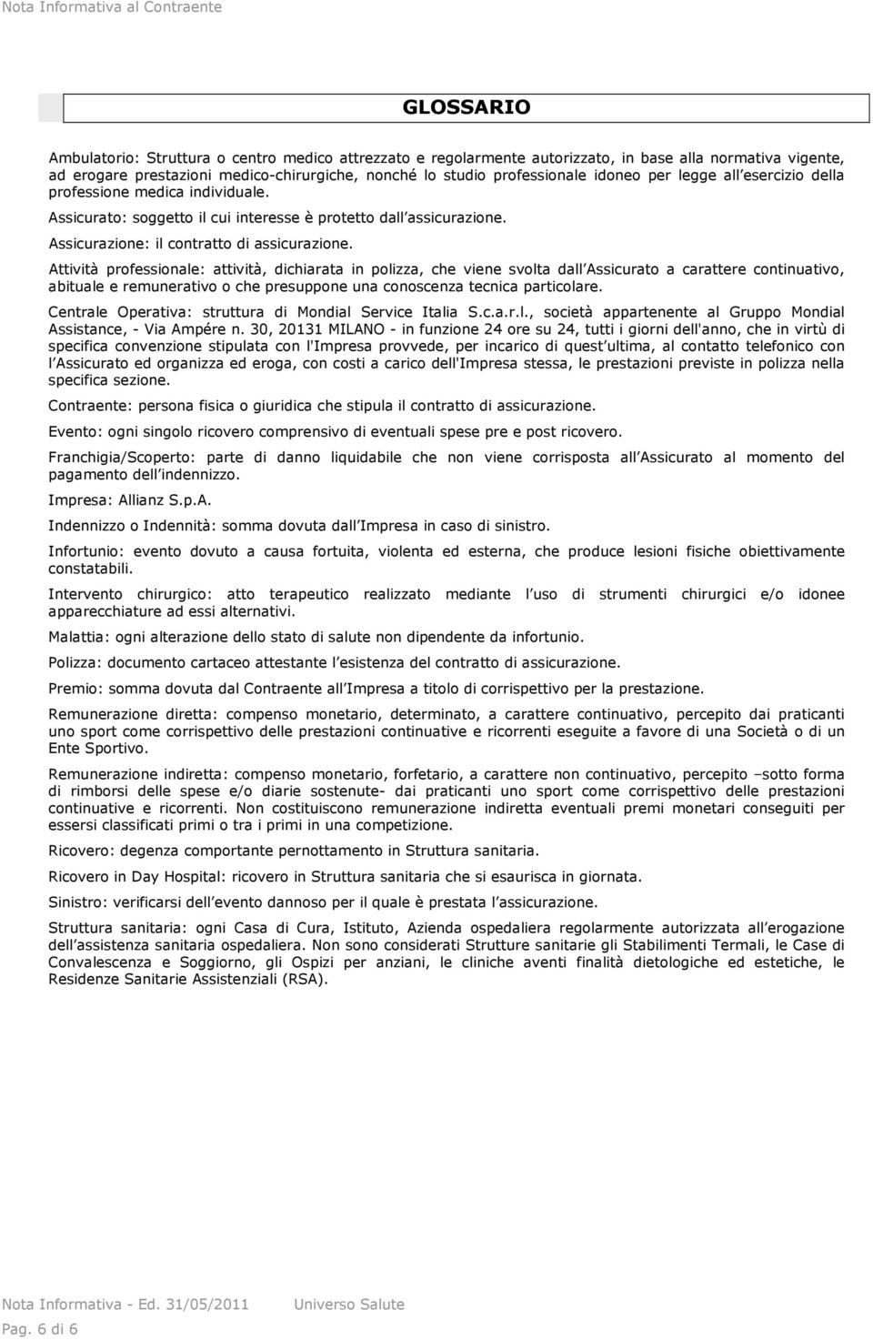 Assicurazione: il contratto di assicurazione.