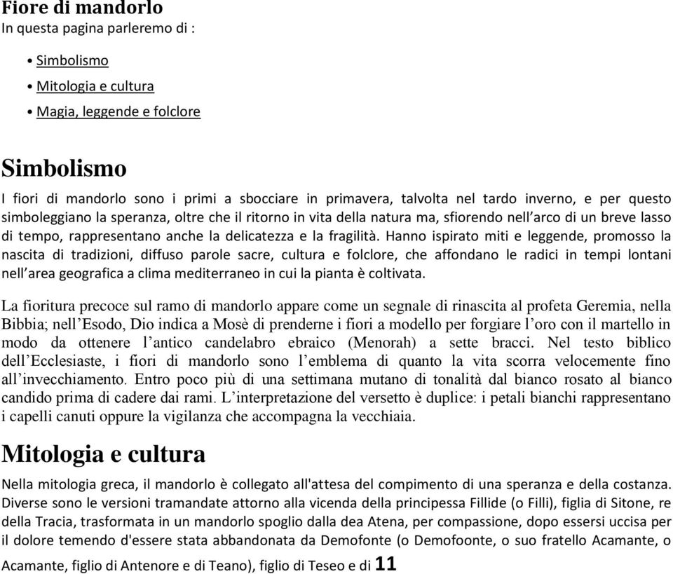 Hanno ispirato miti e leggende, promosso la nascita di tradizioni, diffuso parole sacre, cultura e folclore, che affondano le radici in tempi lontani nell area geografica a clima mediterraneo in cui