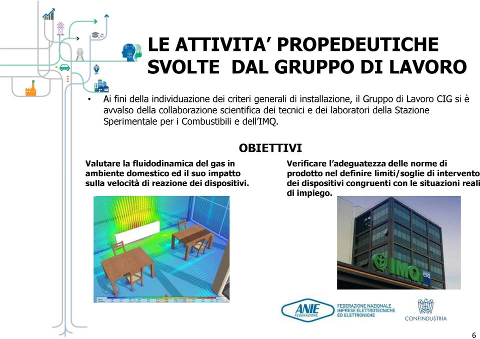 IMQ. Valutare la fluidodinamica del gas in ambiente domestico ed il suo impatto sulla velocità di reazione dei dispositivi.