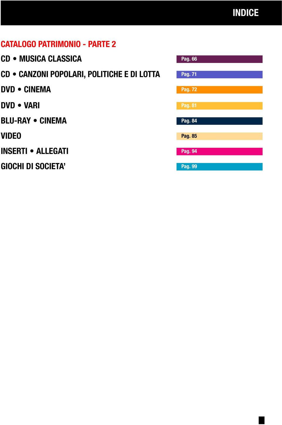 BLU-RAY CINEMA VIDEO INSERTI ALLEGATI GIOCHI DI SOCIETA Pag.