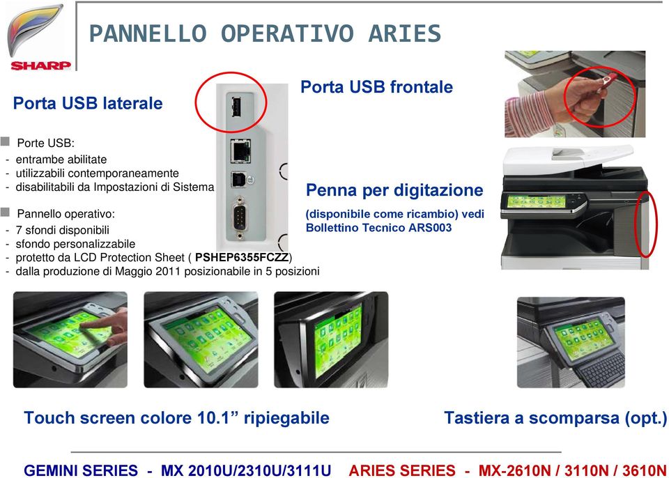 ricambio) vedi - 7 sfondi disponibili Bollettino Tecnico ARS003 - sfondo personalizzabile - protetto da LCD Protection Sheet