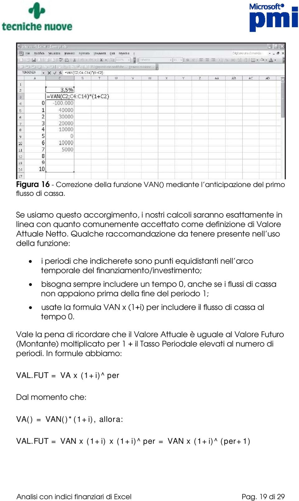 Qualche raccomandazione da tenere presente nell uso della funzione: i periodi che indicherete sono punti equidistanti nell arco temporale del finanziamento/investimento; bisogna sempre includere un